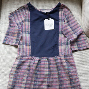 Ace & Jig Mini Peasant Dress Haze Small